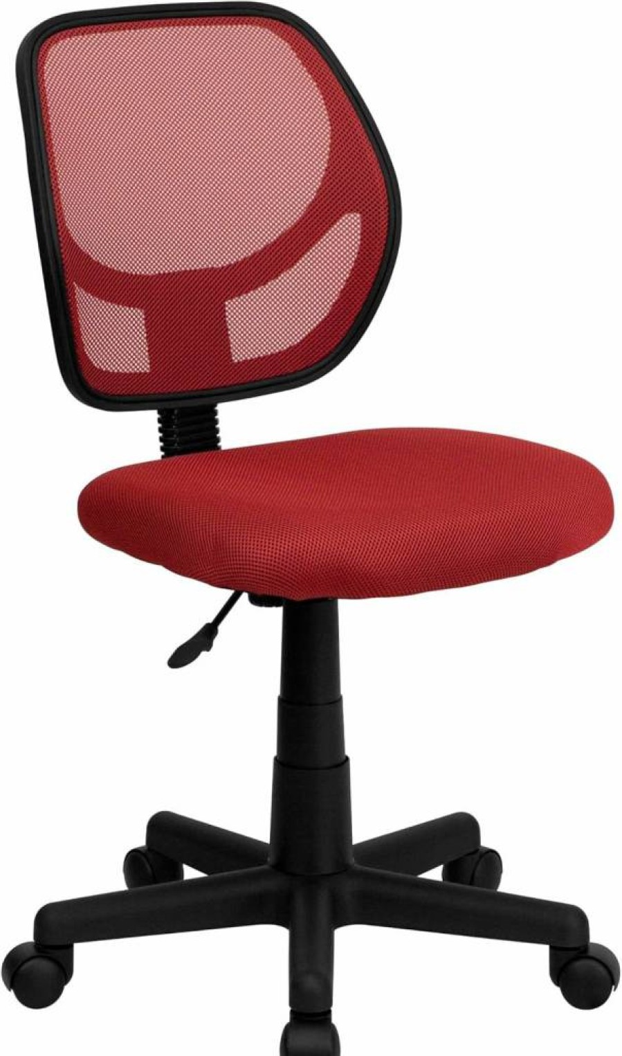 Flash Furniture Neri Black Mesh Office Chair with Swivel Base and Ergonomic Square Back