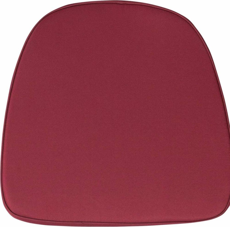 Flash Furniture Burgundy Fabric Chiavari Chair Cushion - Soft Seat Pad for Event & Wedding Chairs