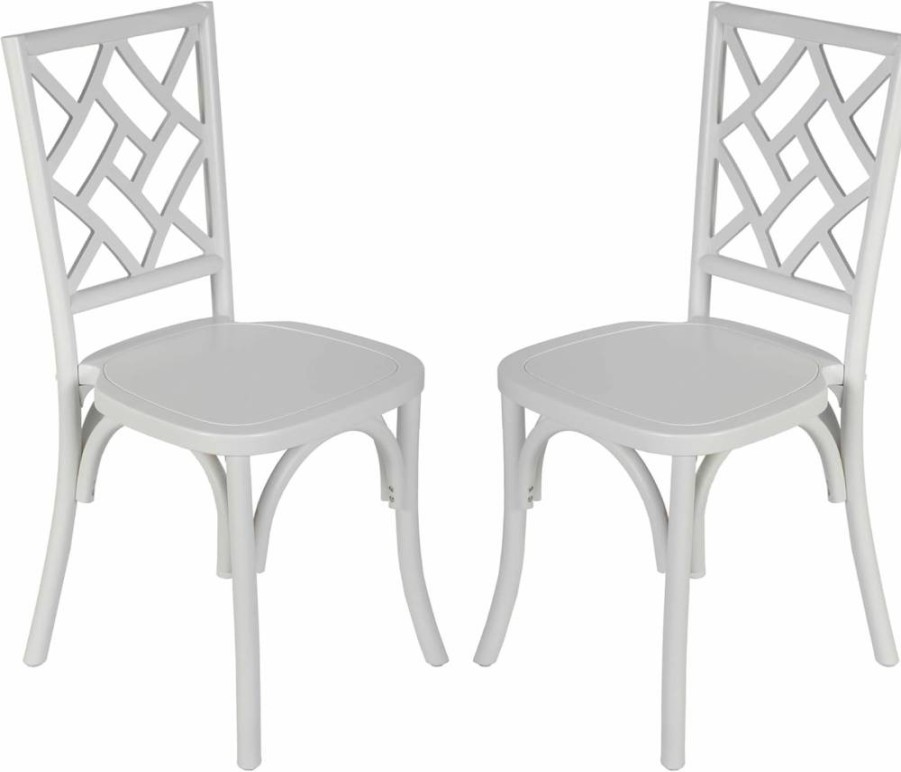 Flash Furniture Brooklyn Solid Wood Dining Chairs, Set of 2, Stackable Pecan Wood Design with Intricate Back, 350 lbs Weight Capacity, Mortise and Tenon Construction