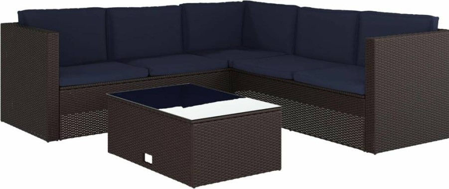 Flash Furniture Gray L-Shaped Patio Sectional with Wicker PE Rattan Frame, Lift-Top Coffee Table Storage & Cushions