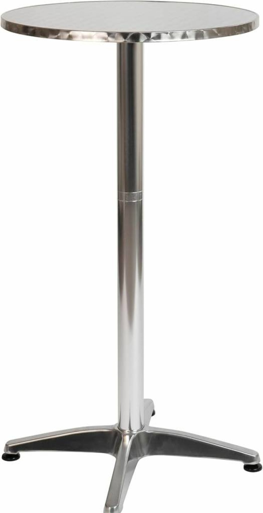Flash Furniture 23.5" Round Aluminum Bar Table - Indoor/Outdoor Patio Height Table - Mellie Metal Bistro Table