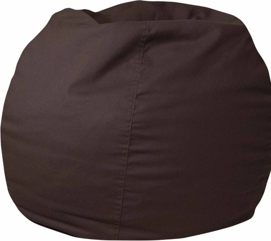 Flash Furniture Dillon Kids Bean Bag Chair - Machine Washable Denim Cover, Foam-Filled Beanbag for Children and Teens