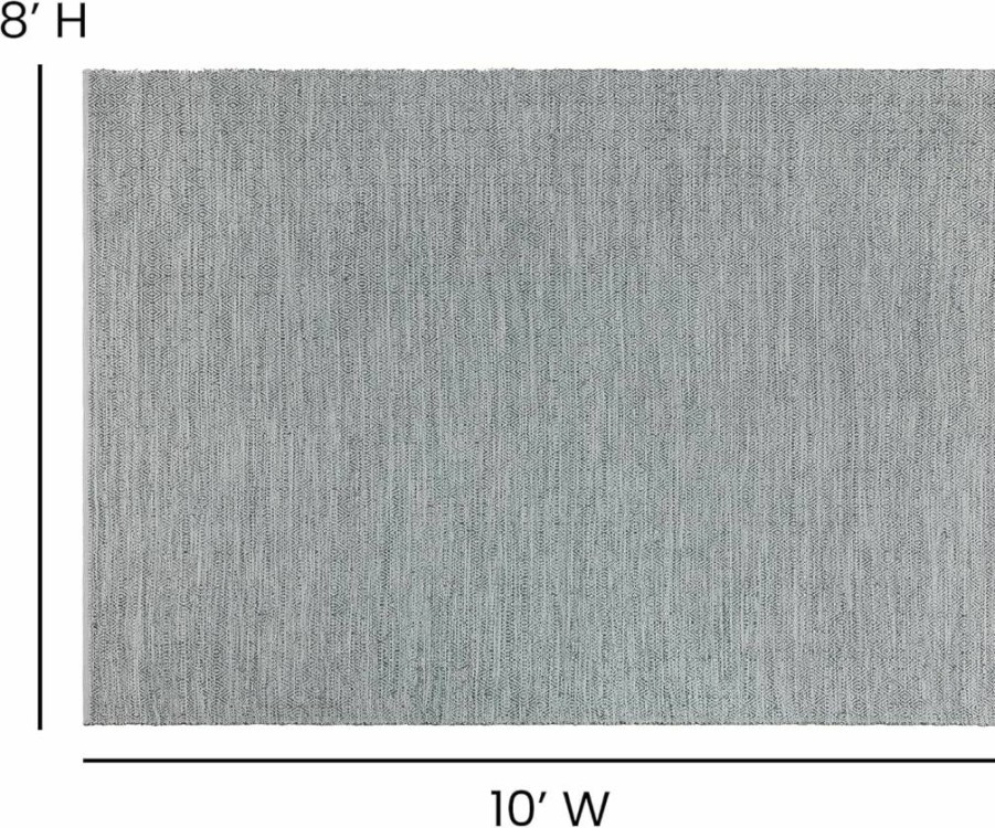 Flash Furniture Abbott 5' x 7' Grey Diamond Pattern Stain Resistant Area Rug