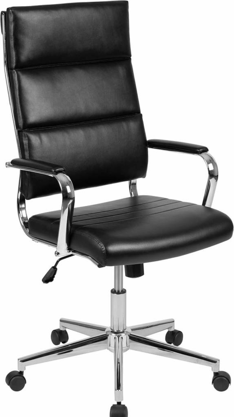 Flash Furniture Hansel High-Back Executive Office Chair - White LeatherSoft Swivel Chair, Contemporary Design
