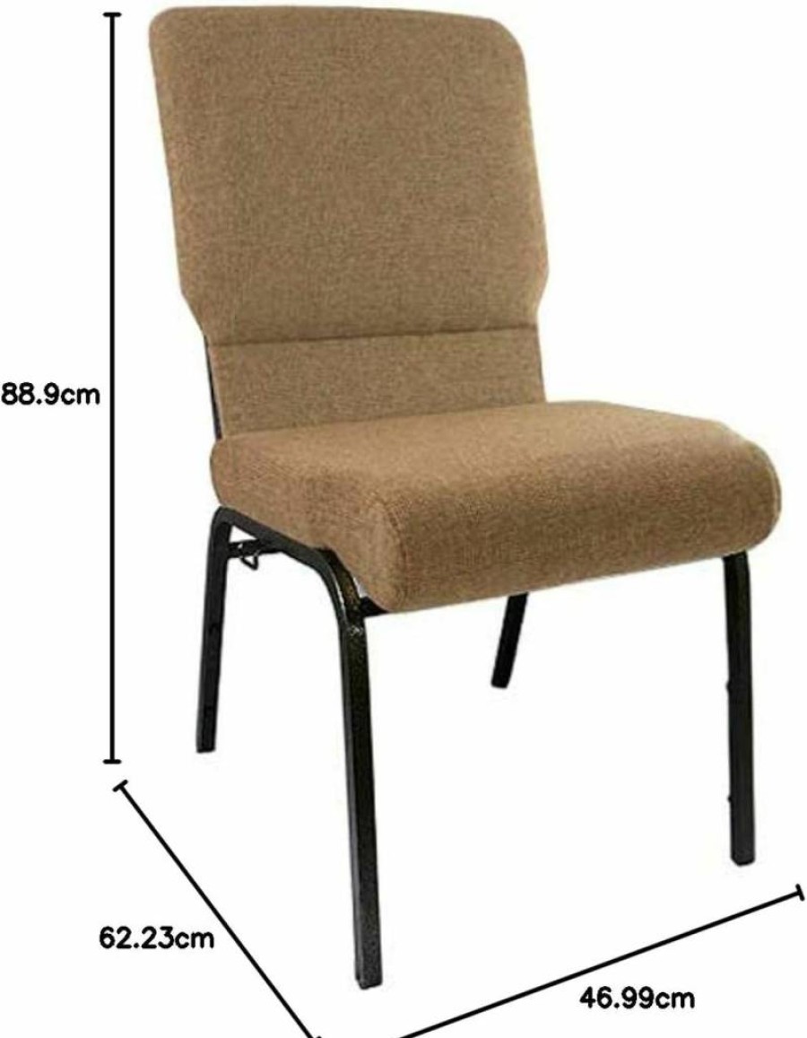 Flash Furniture Advantage Series Eggplant Purple Church Chair - 18.5 Inch Wide Stackable Seating