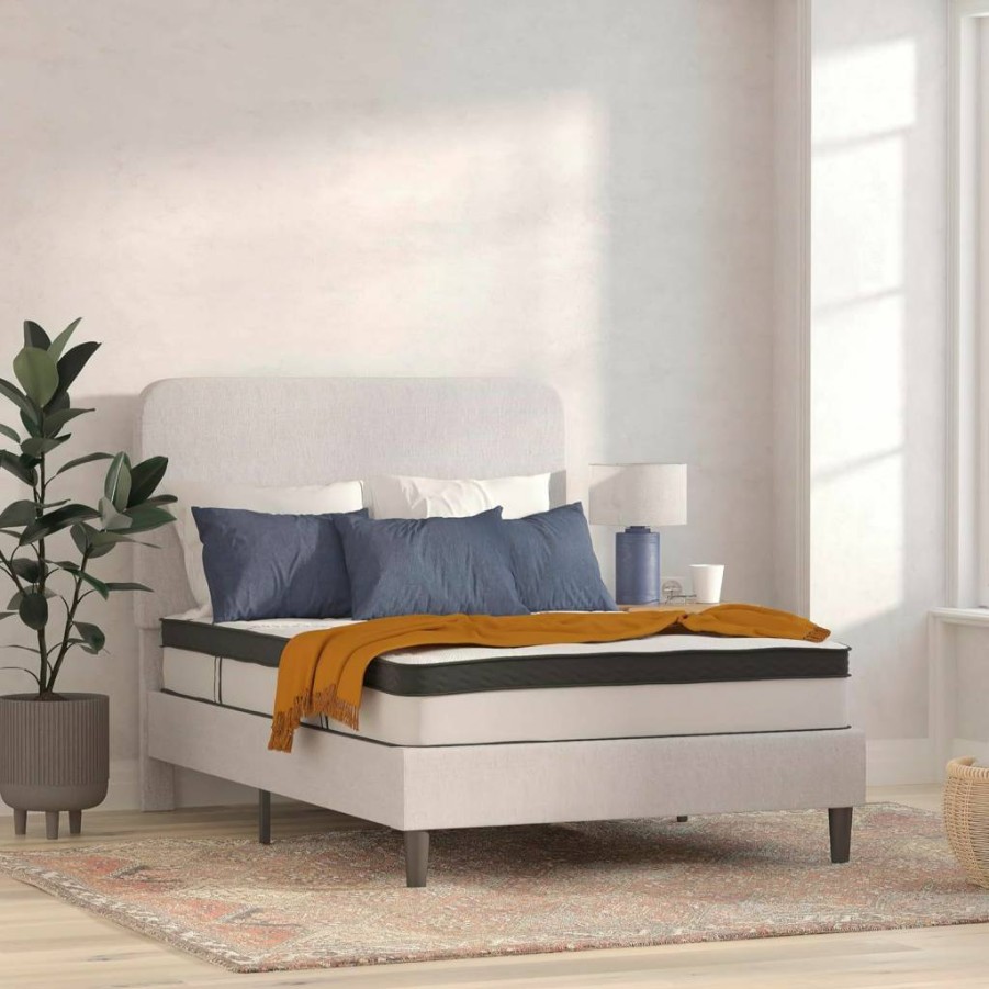 Flash Furniture Capri 12" King Hybrid Mattress in a Box - Pocket Spring & Foam for Pressure Relief & Comfortable Sleep