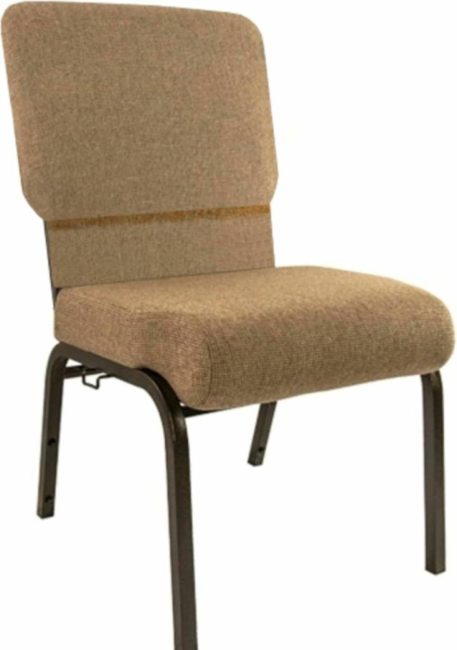 Flash Furniture Mixed Tan Church Chair 20.5" Wide - Comfortable Advantage Series Seating