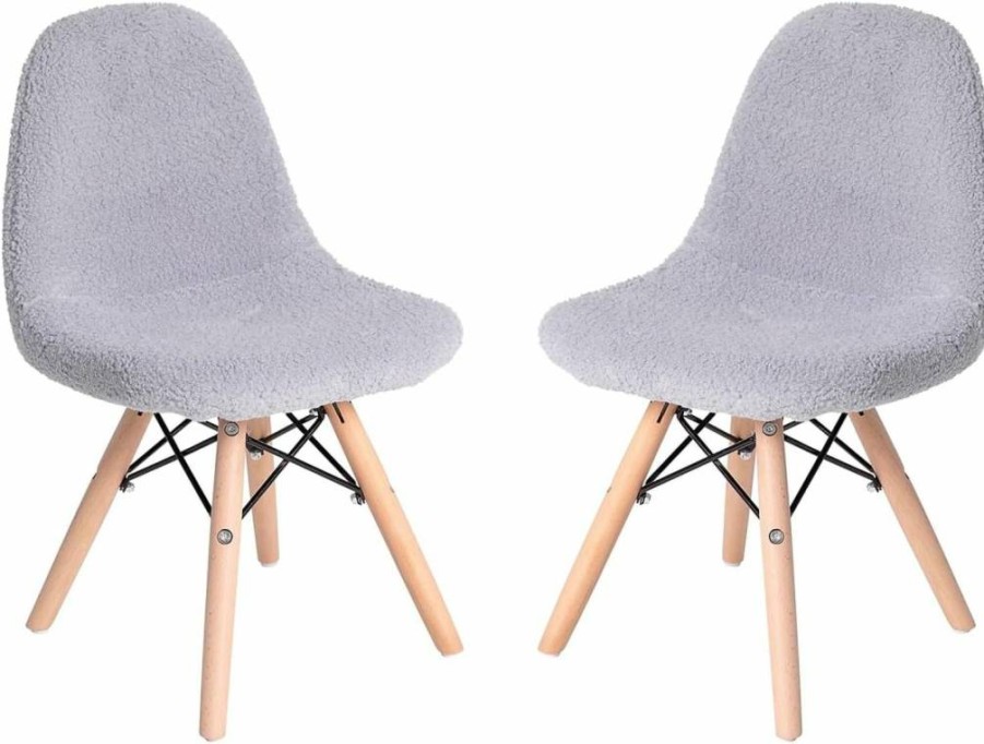 Flash Furniture 2-Pack Gray Dining Chairs, Modern Kitchen & Dining Room Seating
