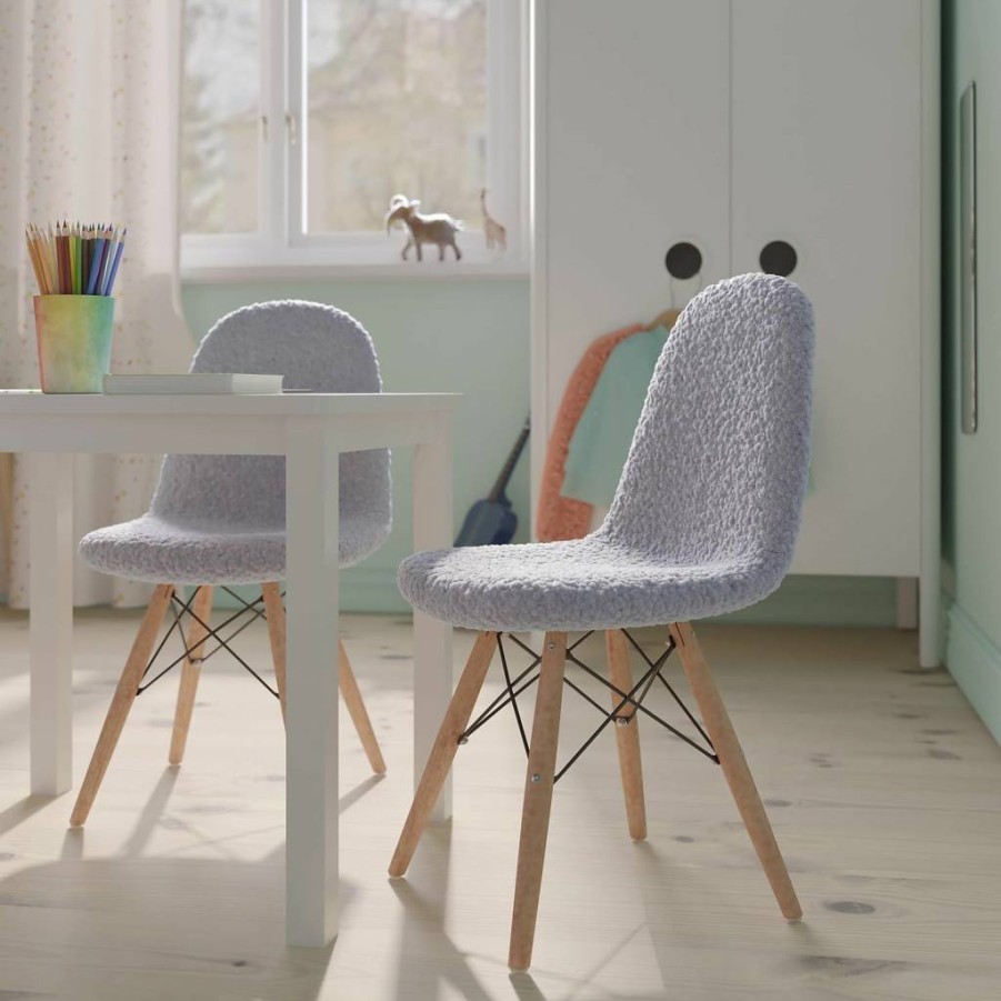 Flash Furniture 2-Pack Gray Dining Chairs, Modern Kitchen & Dining Room Seating