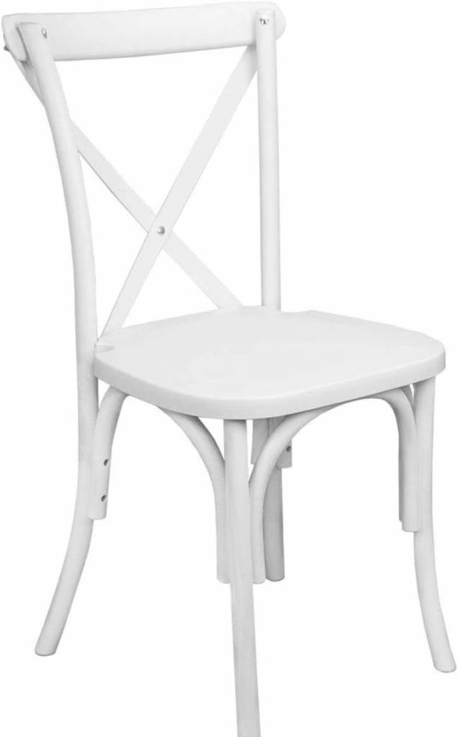 Flash Furniture 2-Pack Black Resin X-Back Chairs for Indoor/Outdoor Use