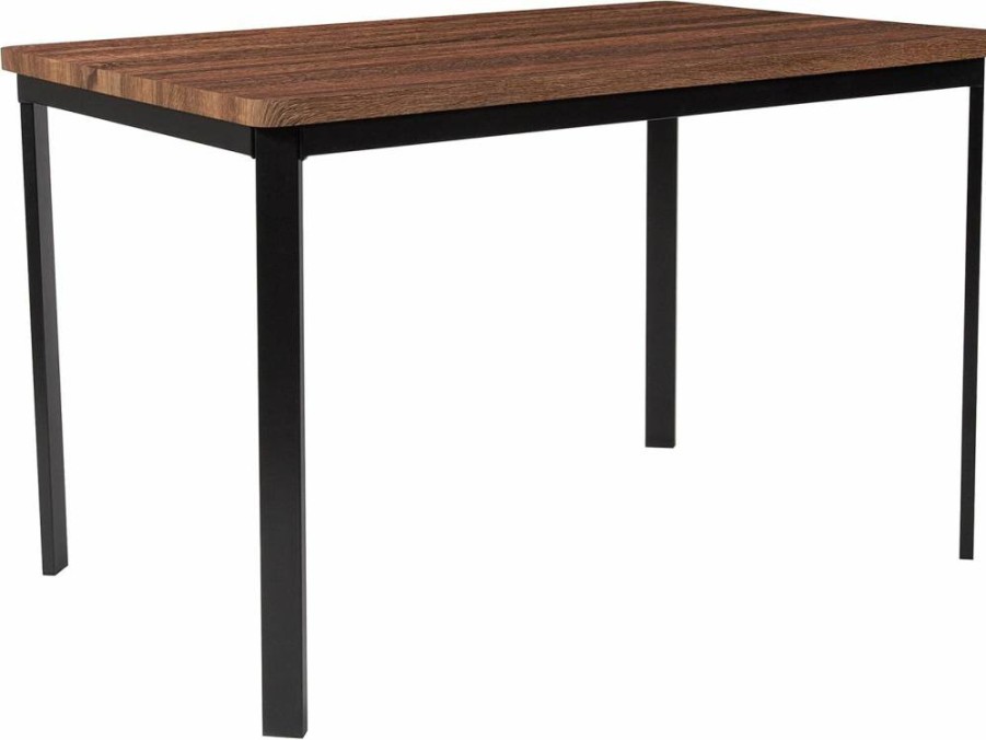 Flash Furniture Avalon 30" x 45.75" Rectangular Coffee Wood Dining Table for Kitchen and Dining Room