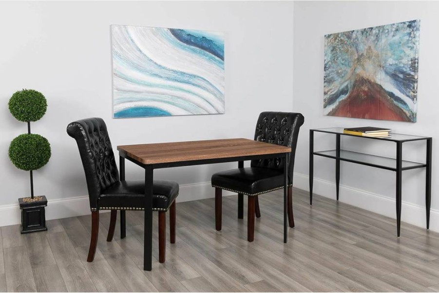 Flash Furniture Avalon 30" x 45.75" Rectangular Coffee Wood Dining Table for Kitchen and Dining Room