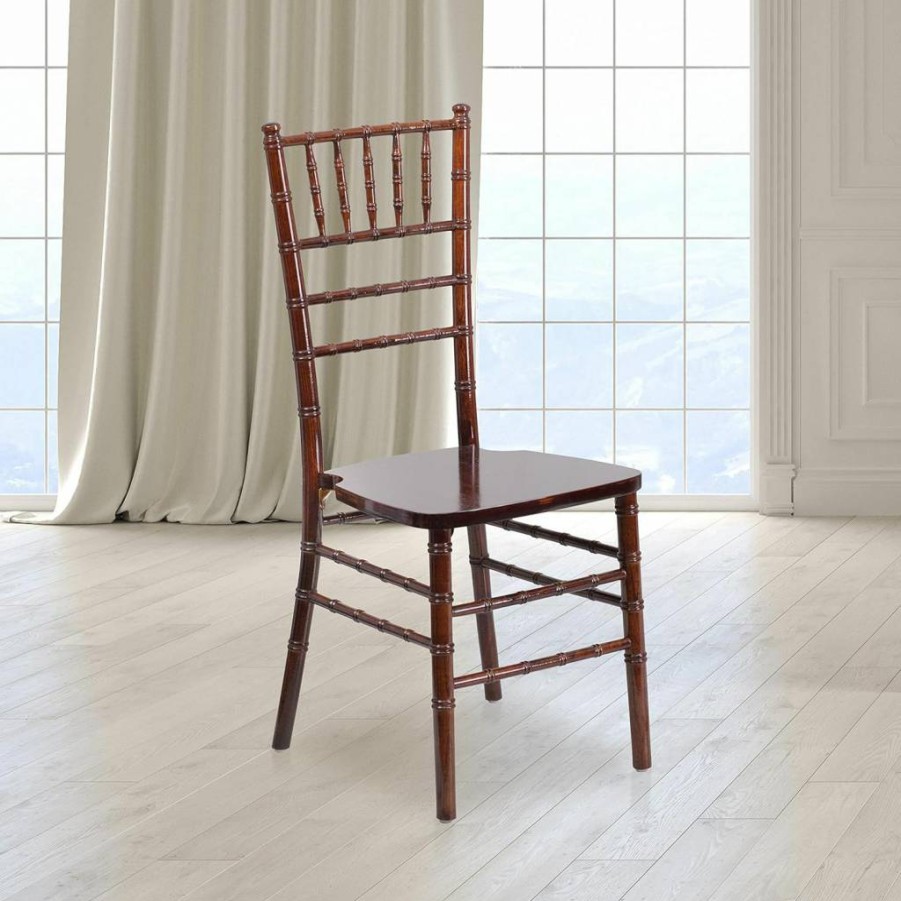 Flash Furniture Hercules Series White Chiavari Chair – Elegant Event Seating for Weddings, Banquets & Commercial Use