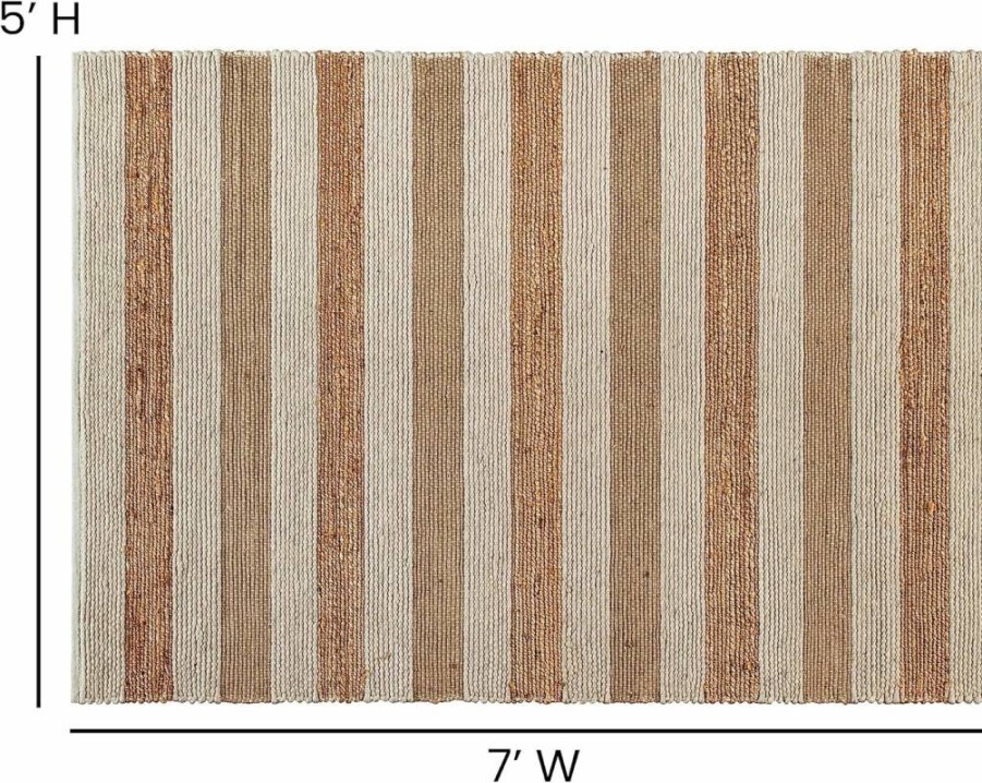 Flash Furniture 8' x 10' Braided Jute Area Rug - Natural Fiber Indoor Rug for Home Decor