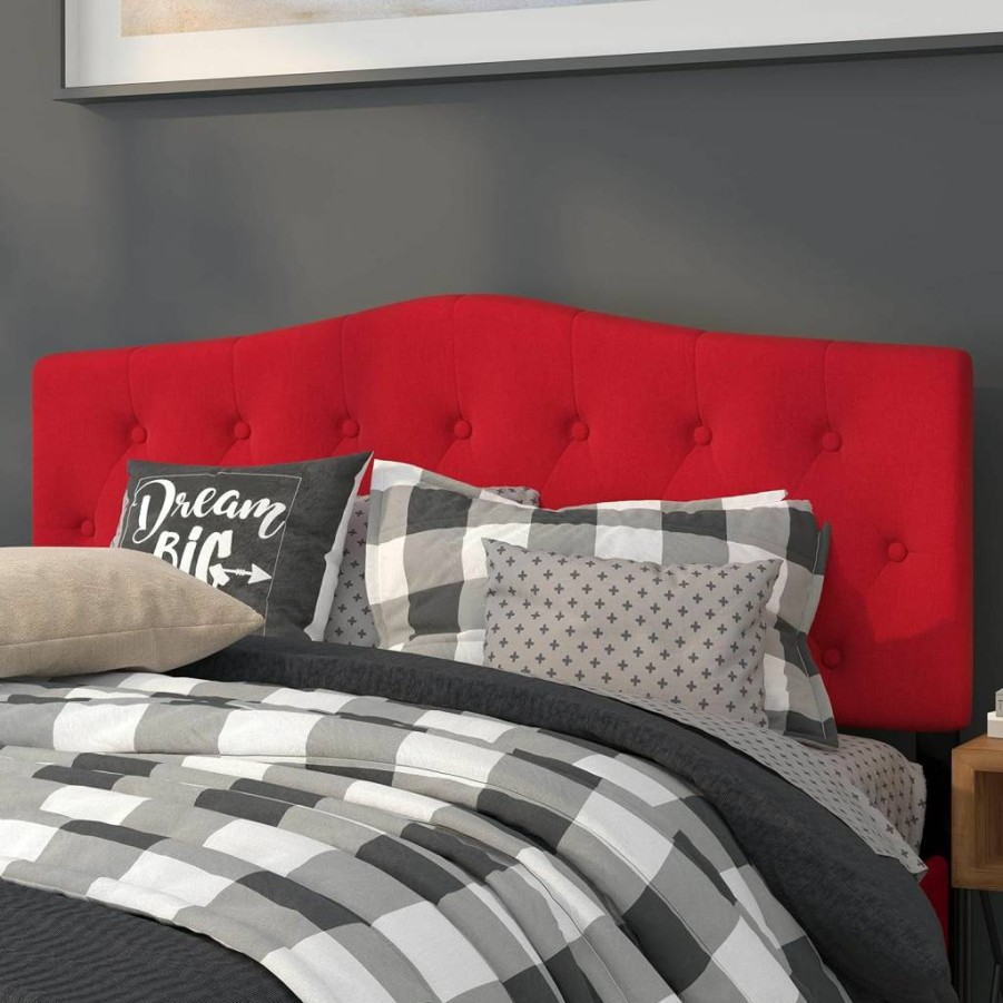 Flash Furniture Light Gray Tufted Upholstered Full Size Headboard - Cambridge Fabric Design