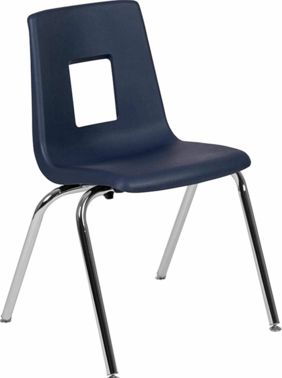 Flash Furniture 12-Inch Black Mickey Advantage Stackable Student Chair for School