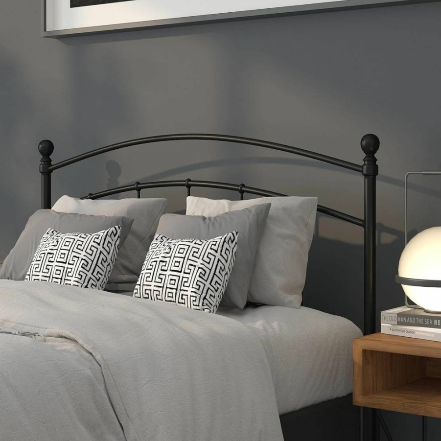 Flash Furniture Black Metal Queen Headboard - Woodstock Decorative Design for Bedroom