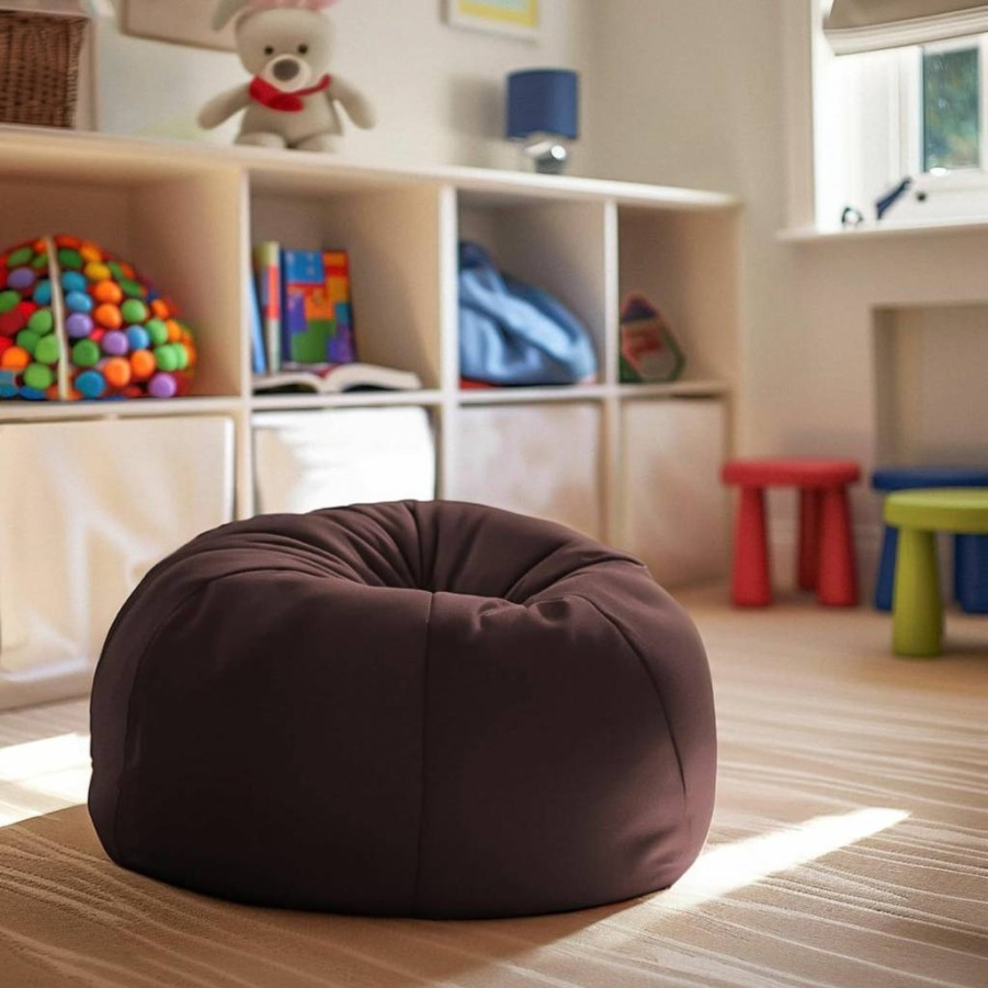 Flash Furniture Dillon Kids Bean Bag Chair - Machine Washable Hot Pink Cover, Foam-Filled for Children & Teens