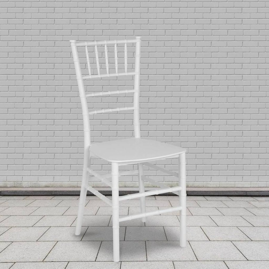 Flash Furniture 2-Pack Champagne Resin Stackable Chiavari Chairs - Hercules Series