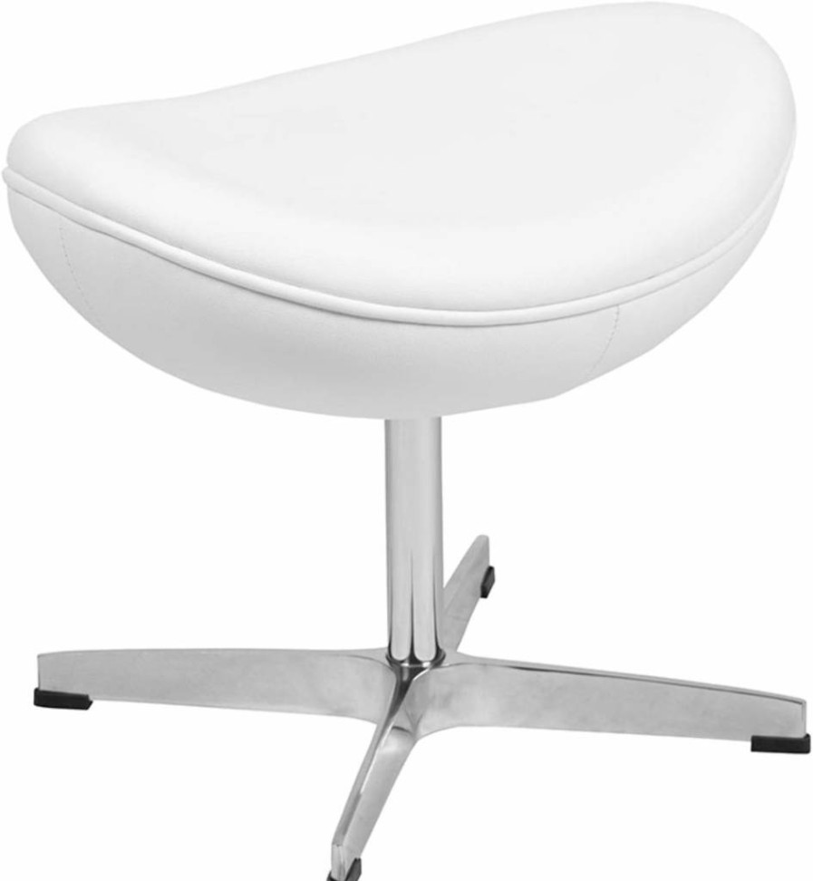 Flash Furniture Light Gray Fabric Egg Chair - Modern Reception Seating Side Chair